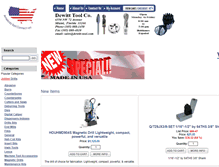 Tablet Screenshot of dewitt-tool.com